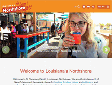Tablet Screenshot of louisiananorthshore.com